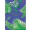 HATBER / Notebook A4, 96 sheets, comb, cage, cardboard cover, "TropicsLeaves" / 8 pcs.