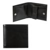 Purse mens BEFLER "Grade", 100х90 mm, genuine leather button, black