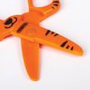 Scissors PYTHAGORAS "Tiger", 120 mm, with safe plastic blades, orange, cardboard packaging with Euro slot