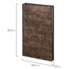 Photo album BRAUBERG for 156 photos 10x15 cm, smooth skin, with rings, brown