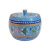 Беломорские узоры / Wooden barrel "Shenkur blue painting" 8 cm