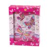 BRAUBERG / Notebook "Butterfly" SMALL FORMAT 56 sheets A6, 110x150 mm, hardcover, metal lock, music + mirror, line