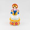 Дымковская глиняная игрушка / Clay figurine "Peasant woman with two children, nanny"