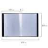 Folder 10 BRAUBERG standard ear, black, 0.5 mm