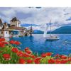 Опт-картина / Pintura por números 40x50 Velero en la costa