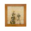 Золотая антилопа / Picture-panel "Contrabass player and saxophonist" on onyx