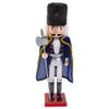 Hölzerne Figur"Nussknacker Mäusekönig" blau 38 cm