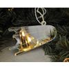 Ленивые Бобры / Lazy Beavers / Set of mirrored Christmas tree decorations "Space inside" in a gift box