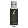 SMARTBUY / 8 GB Flash Drive, V-Cut, USB 2.0, Metal Case, Black