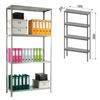 "MS KD" metal rack, team rack, 2000 x1000 x300 mm, 4 shelves