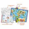 ГеоДом / GeoDom / Gift for the smartest "Animals of the world. Book + Large coloring book + game walker + Card game"