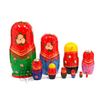 Семеновская роспись / Russian woman - booklet matryoshka, 10 dolls - booklet No. 14 "Cats"