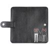 Clutch button mini with finished edges "to My most beloved man" black