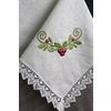 Кружевной Край / Lace Edge / Table linen set tablecloth "Berries" 150x220 cm, 12 napkins