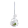ЛЮБАША / Toilet brush with stand, plastic, white