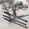 Pencils coal BRAUBERG ART CLASSIC, 12pc set, sharpened (soft, medium, firm)