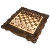 GamesDealer / Ajedrez + backgammon tallado "Corona" 50, Haleyan