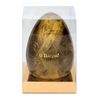 Bitter chocolate figure with gold decoration