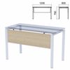 Trestle for tables on metal frame "Argo", 1200 mm wide, ash-tree shimo