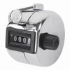Mechanical counter (clicker), counting from 0 to 9999, metal body, chrome, BRAUBERG