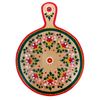 Беломорские узоры / Board kitchen wooden round "Onega painting" with handle