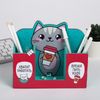 Сималенд / Organizer for stationery "Cat with coffee"