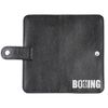 Clutch button mini with finished edges "BOXING" black