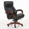 Ofis koltuğu BRABIX PREMIUM "Infinity EX-707", ahşap, hakiki deri, siyah