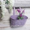 Kaemingk / Hanging planter for the Amalfi balcony 28 * 14 cm lilac, metal