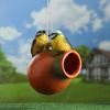 Хорошие сувениры / Hanging decor-feeding trough "Jug with birds"