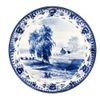 Гжельский Фарфоровый завод / Grand plat festif dans la peinture thématique de Titov 295x295x20