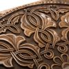 GamesDealer / Carved backgammon "Ornament" with a solid pattern, Haleyan