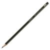 Lápiz de mina negra FABER-CASTELL, 1 ud., "1221", B, sin goma, cuerpo negro