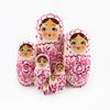 Семеновская роспись / Russian woman - booklet matryoshka, 7 dolls - Gzhel