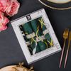 Этель / Ethel / Set of napkins with decor. rings "Malachite" 46x46cm - 4 pieces, 100% cotton, twill 190g / m2