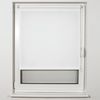 Rollvorhang BRABIX 55x175 cm, Struktur - Leinen, Schutz 55-85%, 200 g/m2, weiß