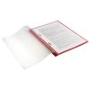 Reliure, plastique avec perforation BRAUBERG, A4, 140/180 microns, rouge