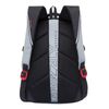 GRIZZLY / Backpack GRIZZLY youth, 2 compartments, black with gray inserts, 44x30x20 cm