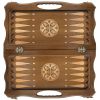 GamesDealer / Schach + Backgammon geschnitzt "Athenian" 50 mit Griff, Haleyan