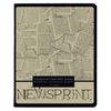 Альт / Notebook A5 48 l. bracket, cage, glossy varnish, "Newspaper" / 10 pcs.