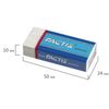 Eraser FACTIS Plastic P 24 (Spain), 50х24х10 mm, white, rectangular, soft PVC
