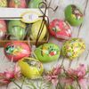 Kaemingk / Decorative Easter eggs with ribbons Spring Trills 8 cm, 6 pcs, pendant