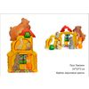 Puzzle "Teremok" - colorful educational toy (handmade)