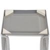 Stand for paper block BRAUBERG "Germanium" metal, 78*105*105 mm, silver