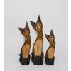 Decor and Gift / Set of wooden figurines "Cat" 35 cm