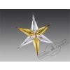 Holiday Classics / Foil star, silver-gold, 60 cm, 6 pieces