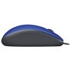 LOGITECH / Wired mouse M110, USB, 2 buttons + 1 wheel-button, optical, blue