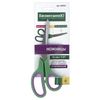 Scissors BUSINESSMEN "Soft Grip", 190 mm, rubber inserts, green-purple, 3-sided sharpening