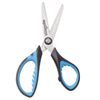 Scissors ONLANDIA "BASIC", 155 mm, ribbed rubber inserts, black-blue, Euro slot