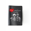 Passport cover “We love you” black